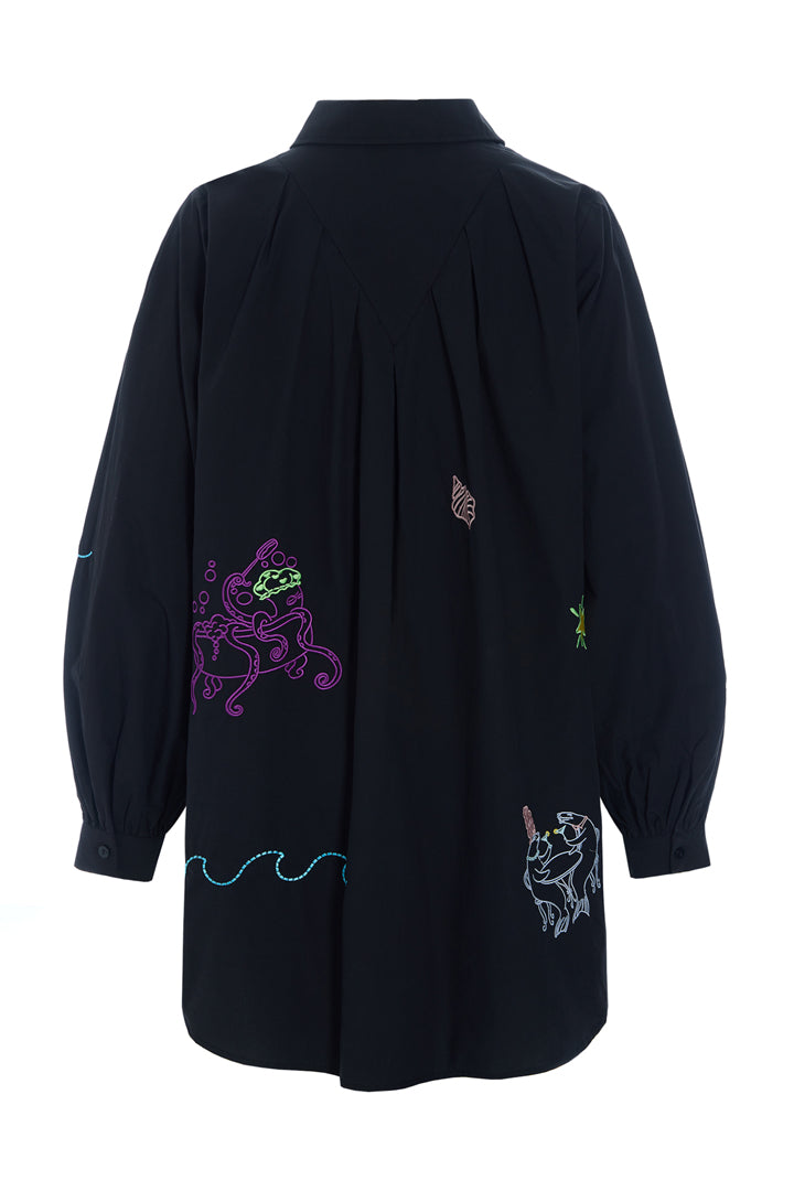 HUNKØN Sasha Shirt Skjorter Black