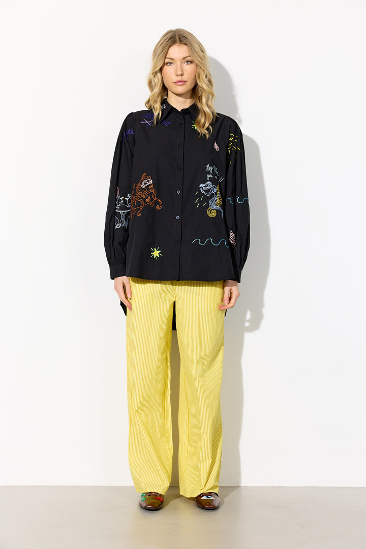 HUNKØN Sasha Shirt Skjorter Black