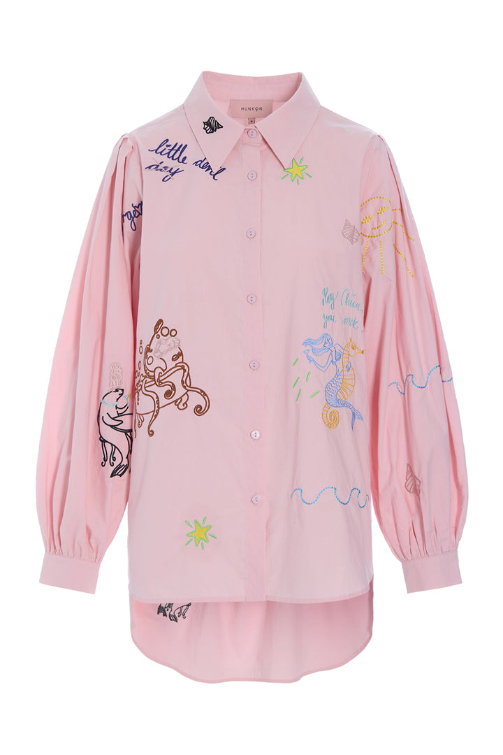 HUNKØN Sasha Shirt Skjorter Rose