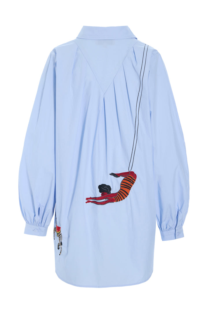 HUNKØN Sasha Shirt Skjorter Light Blue