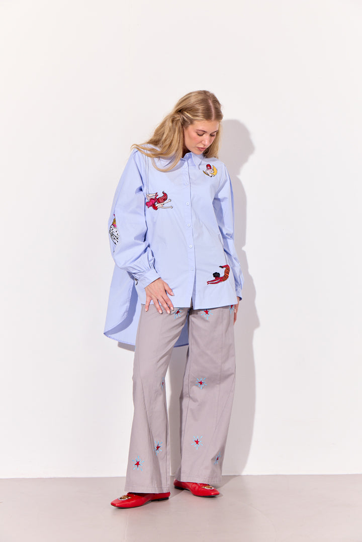 HUNKØN Sasha Shirt Skjorter Light Blue