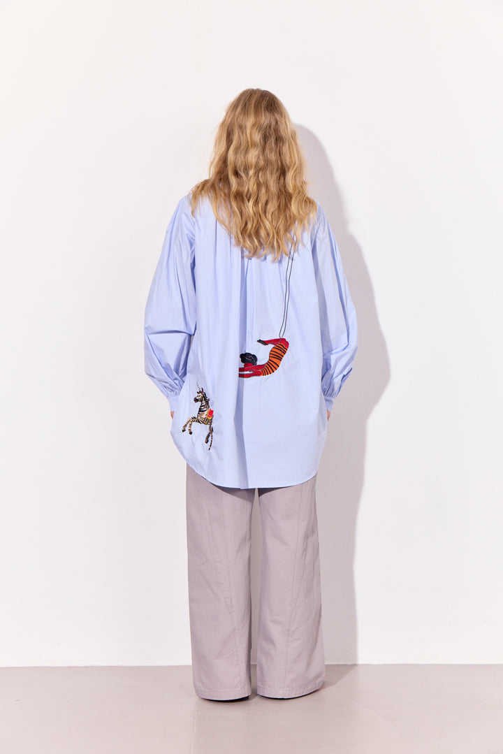 HUNKØN Sasha Shirt Skjorter Light Blue