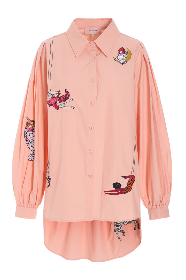 HUNKØN Sasha Shirt Skjorter Peach