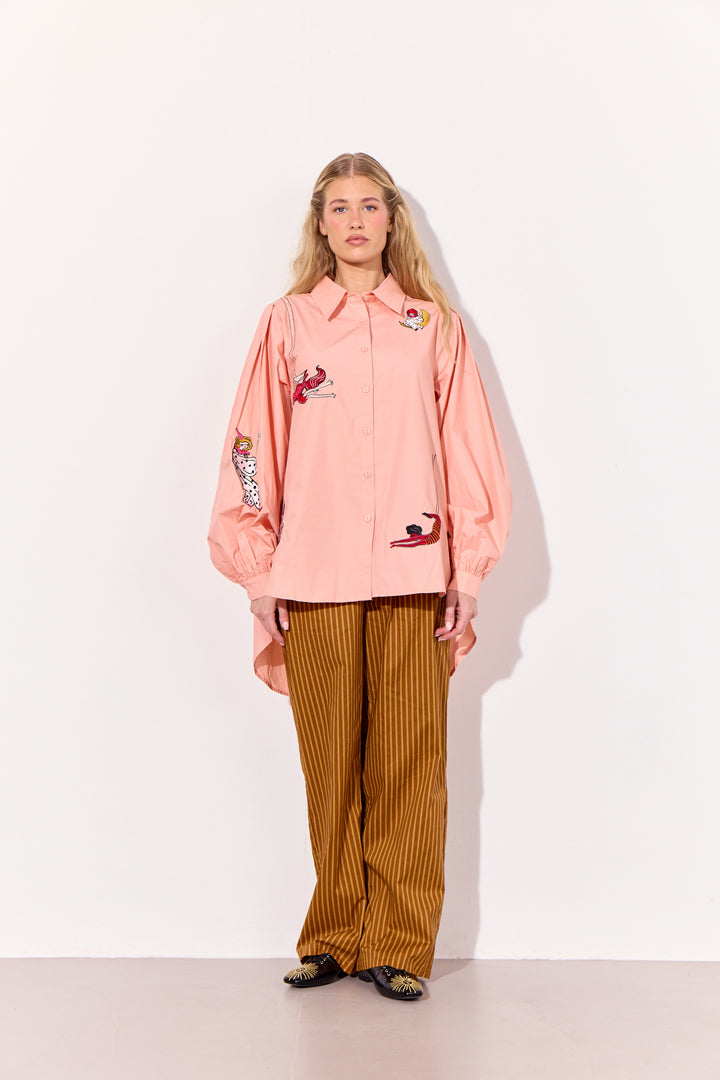 HUNKØN Sasha Shirt Skjorter Peach