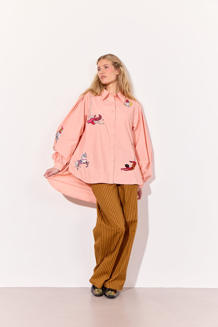 HUNKØN Sasha Shirt Skjorter Peach