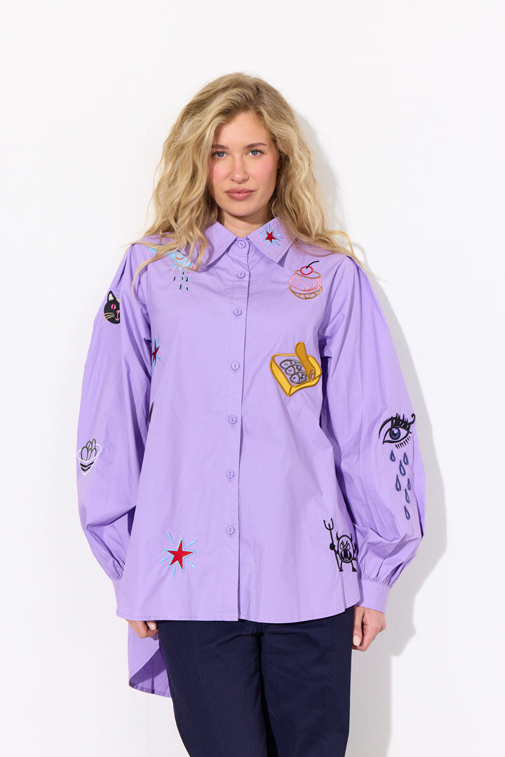 HUNKØN Sasha Shirt Skjorter Lavender