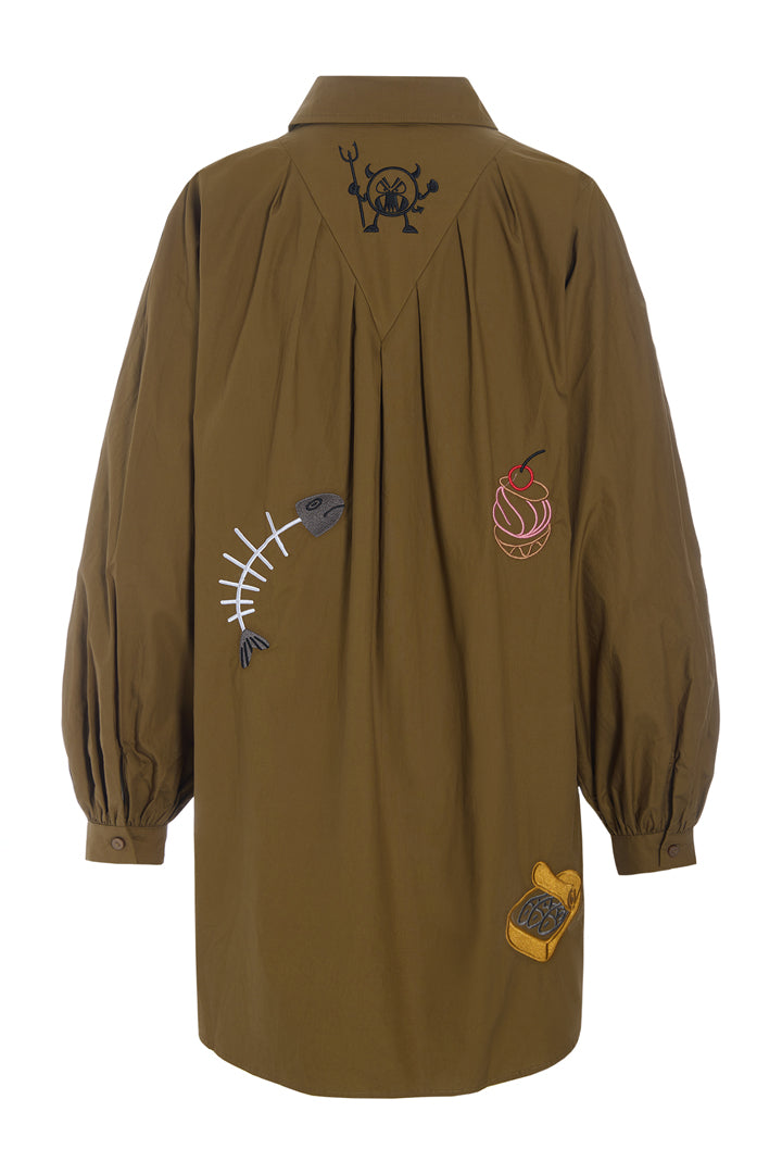 HUNKØN Sasha Shirt Skjorter Olive