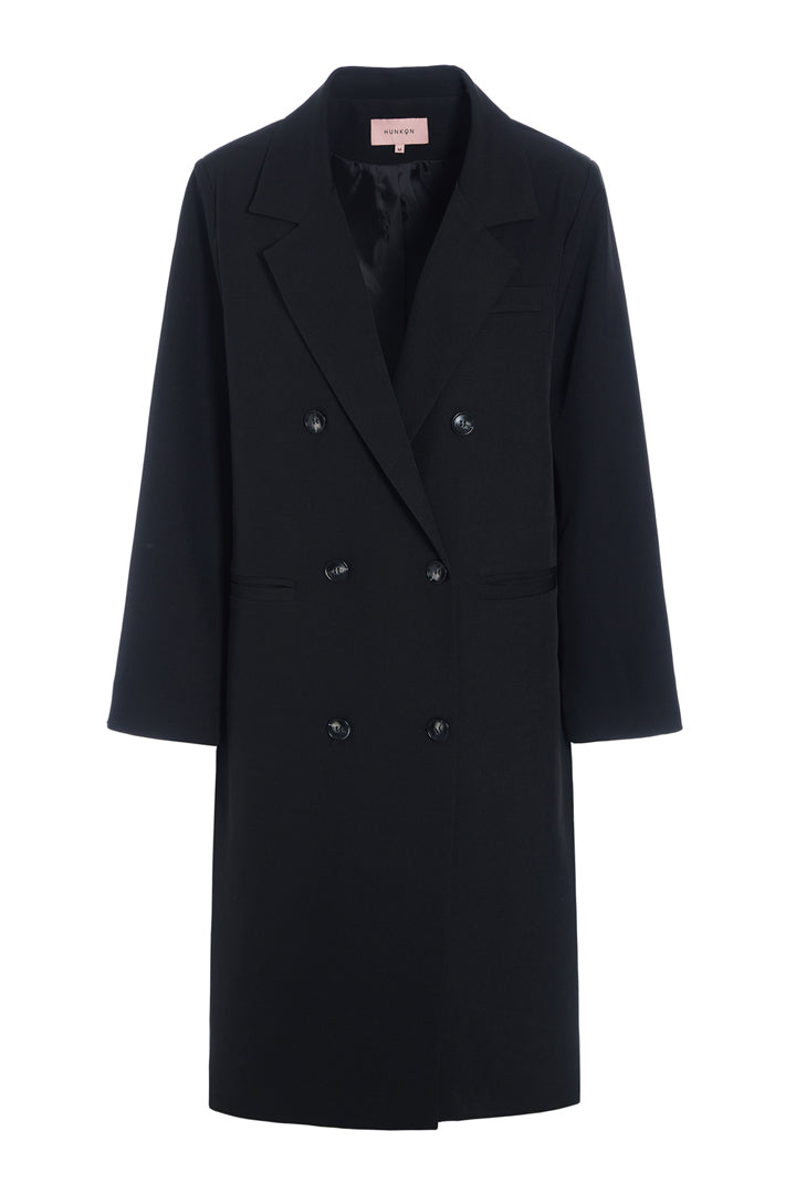 HUNKØN Sia Coat Frakker Black