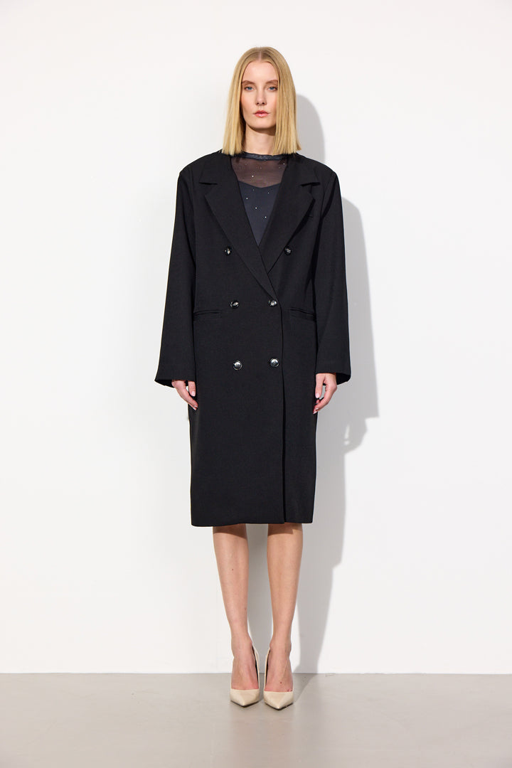 HUNKØN Sia Coat Frakker Black