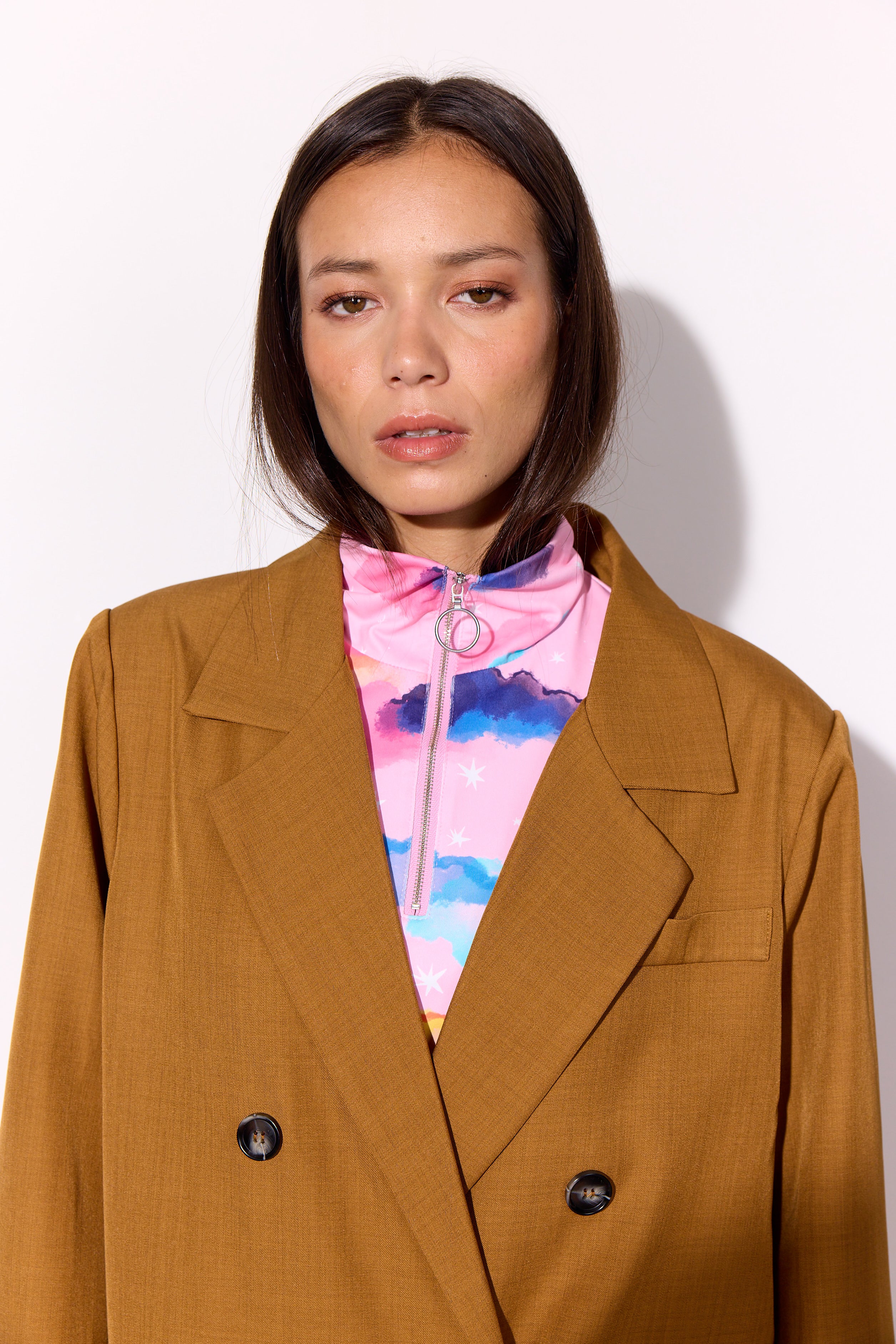 HUNKØN Sia Coat Frakker Brown