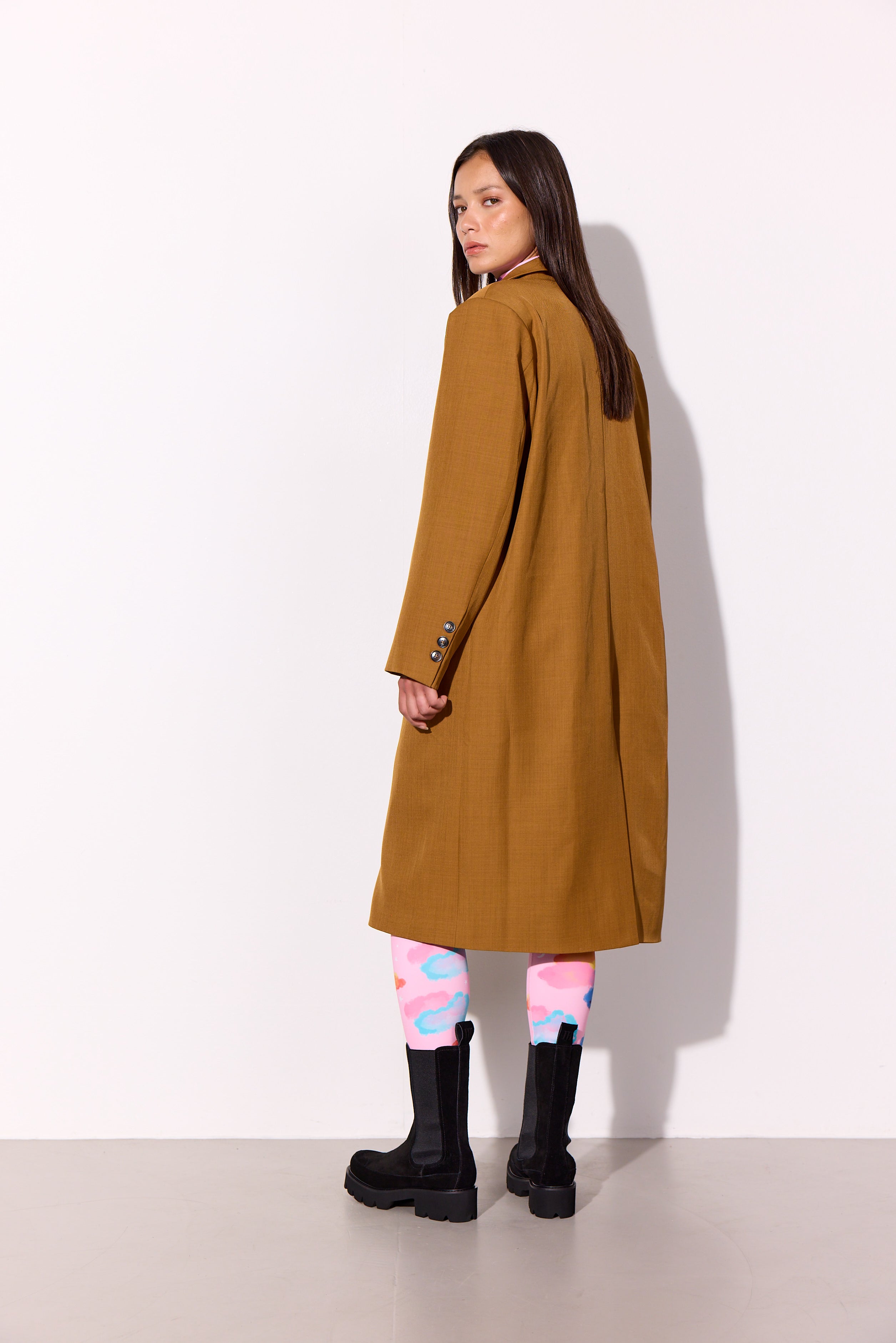 HUNKØN Sia Coat Frakker Brown