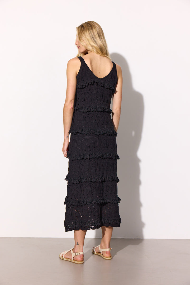 HUNKØN Sienna Knit Dress Kjoler Black