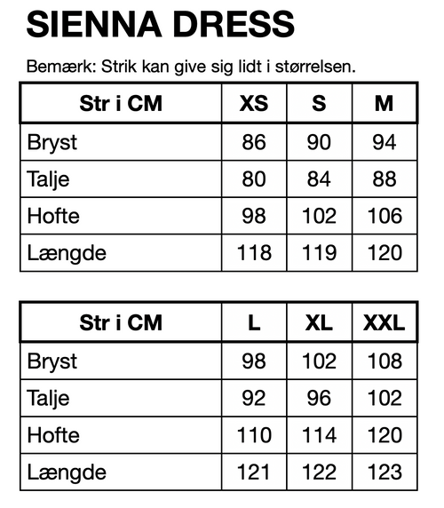 HUNKØN Sienna Knit Dress Kjoler Vanilla