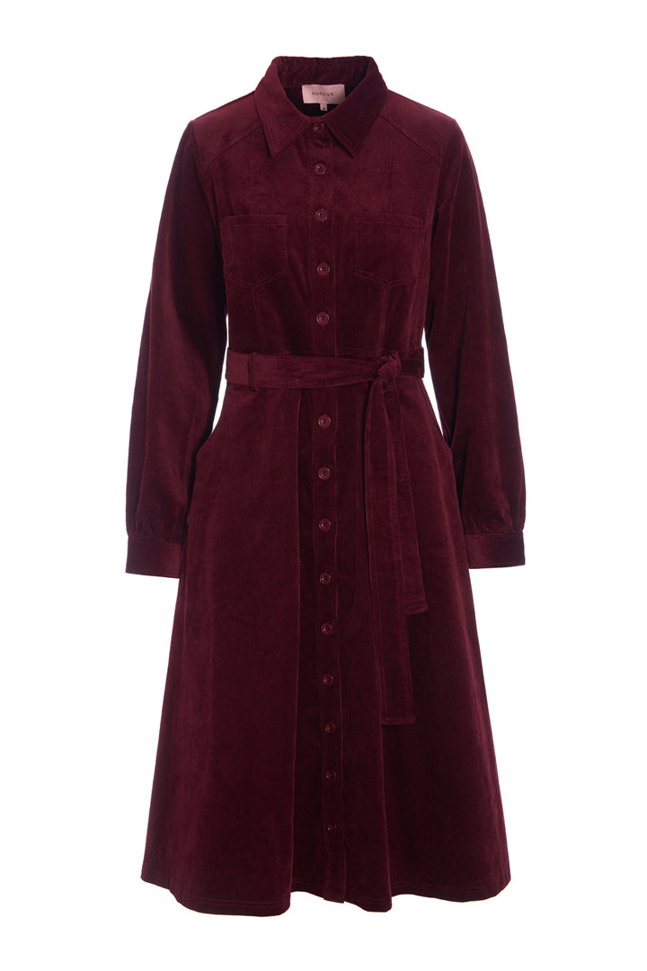 HUNKØN Silje Dress Kjoler Bordeaux