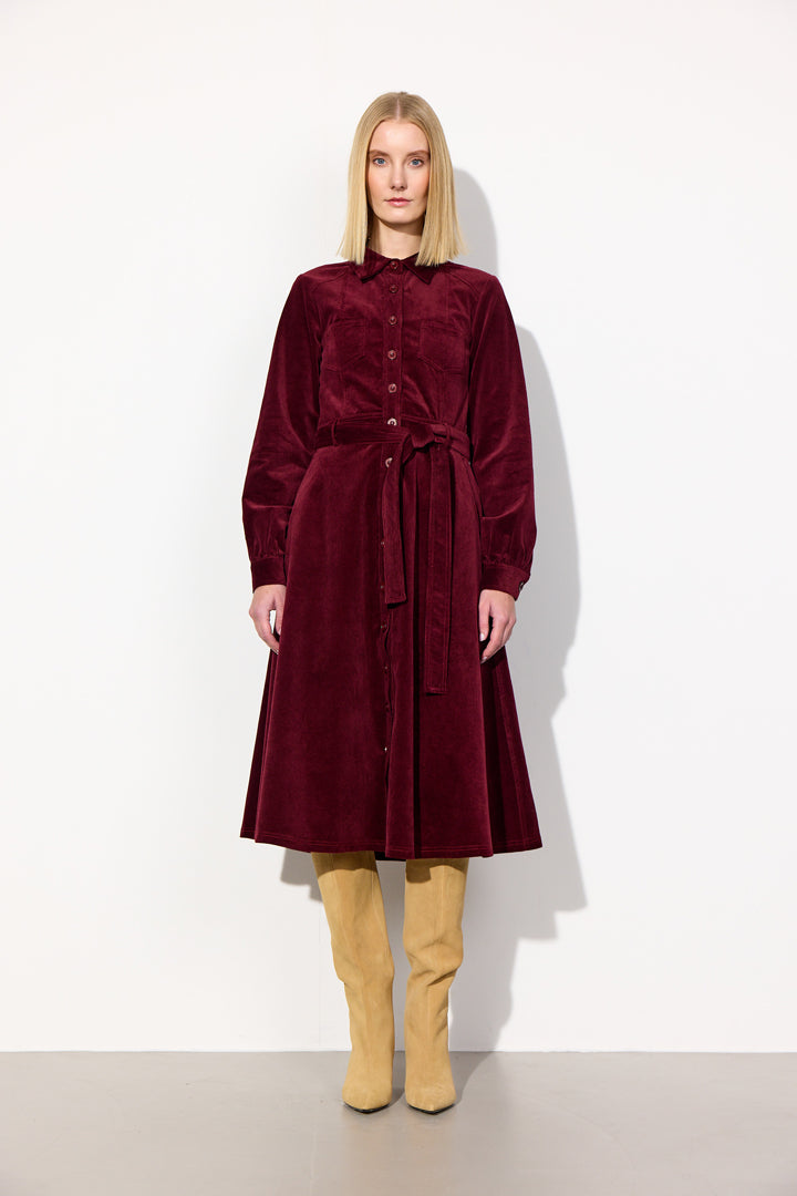 HUNKØN Silje Dress Kjoler Bordeaux