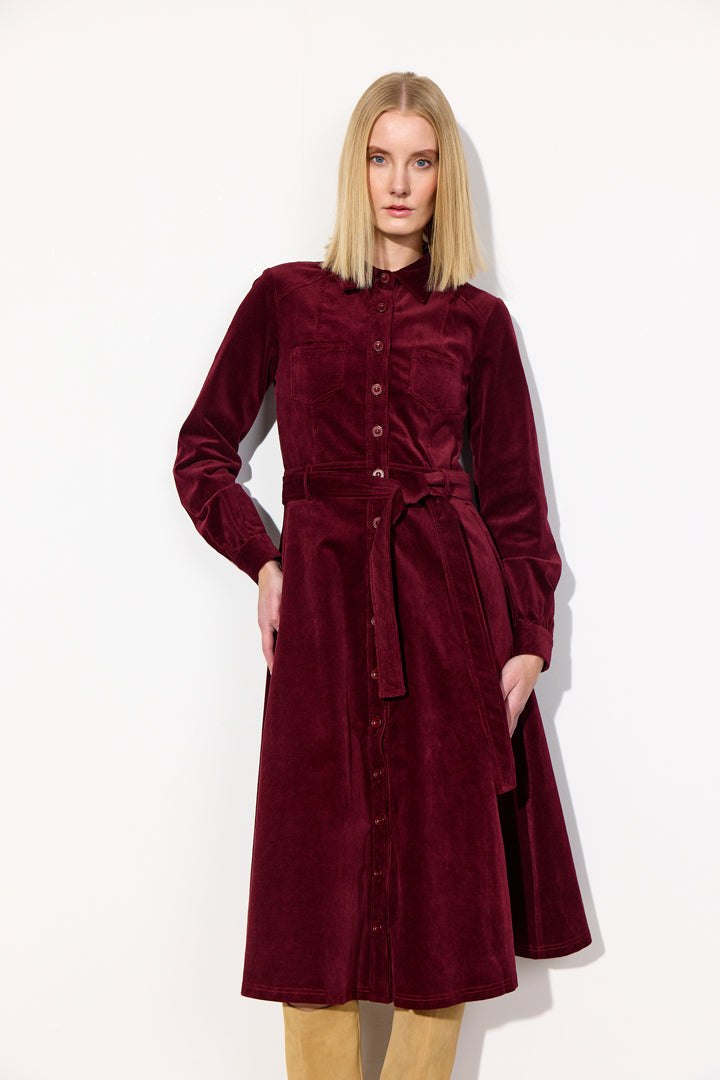 HUNKØN Silje Dress Kjoler Bordeaux