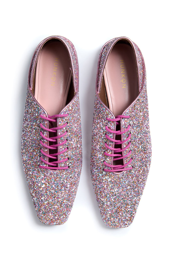 HUNKØN Solvej Shoes Accessories Plum Glitter