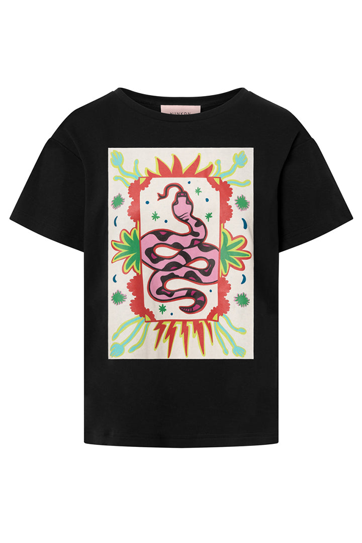 HUNKØN Spirit Snake T-shirt T-shirts Black