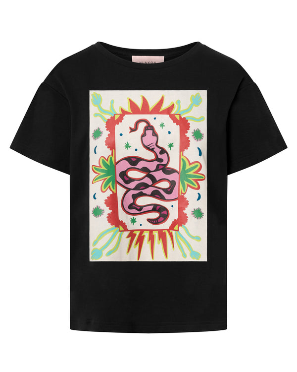 HUNKØN Spirit Snake T-shirt T-shirts Black