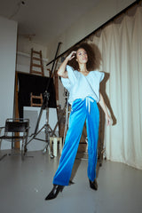 HUNKØN Svea Pants Sweatpants Blue Hearts