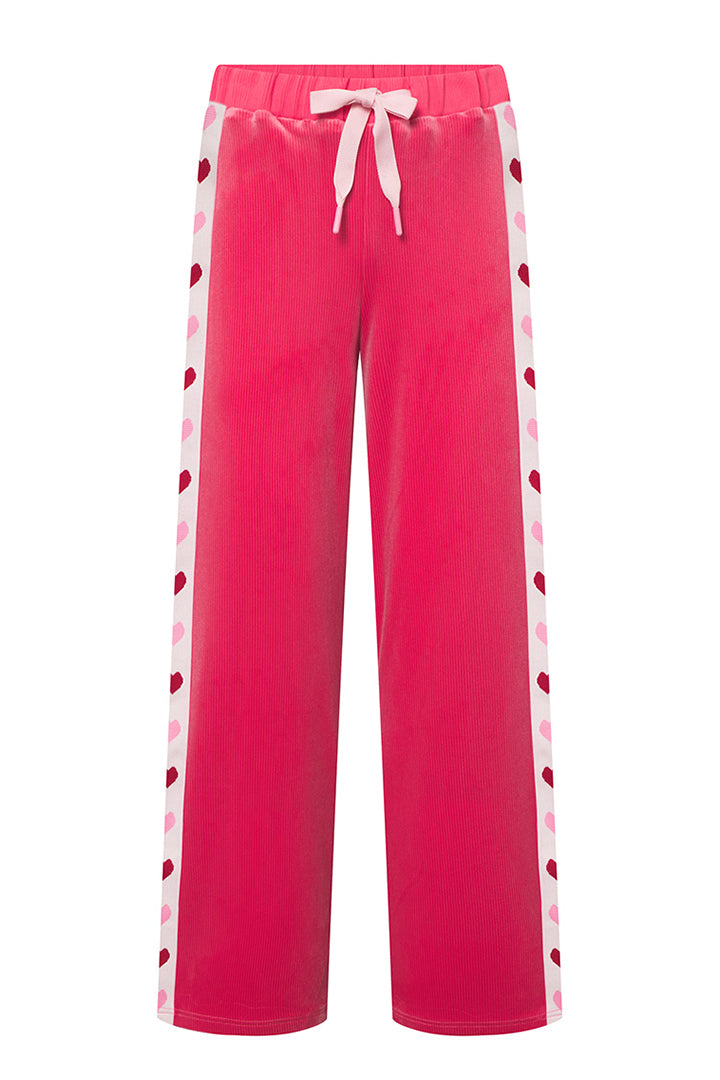 HUNKØN Svea Pants Sweatpants Pink Hearts