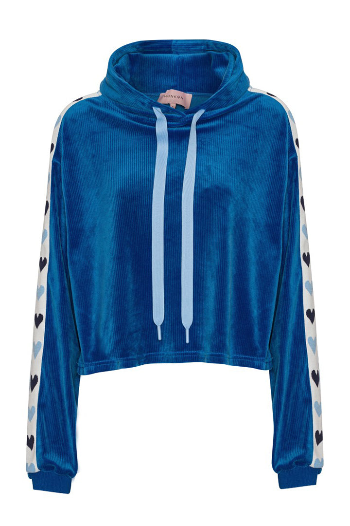 HUNKØN Svea Sweatshirt Sweatshirts Blue Hearts