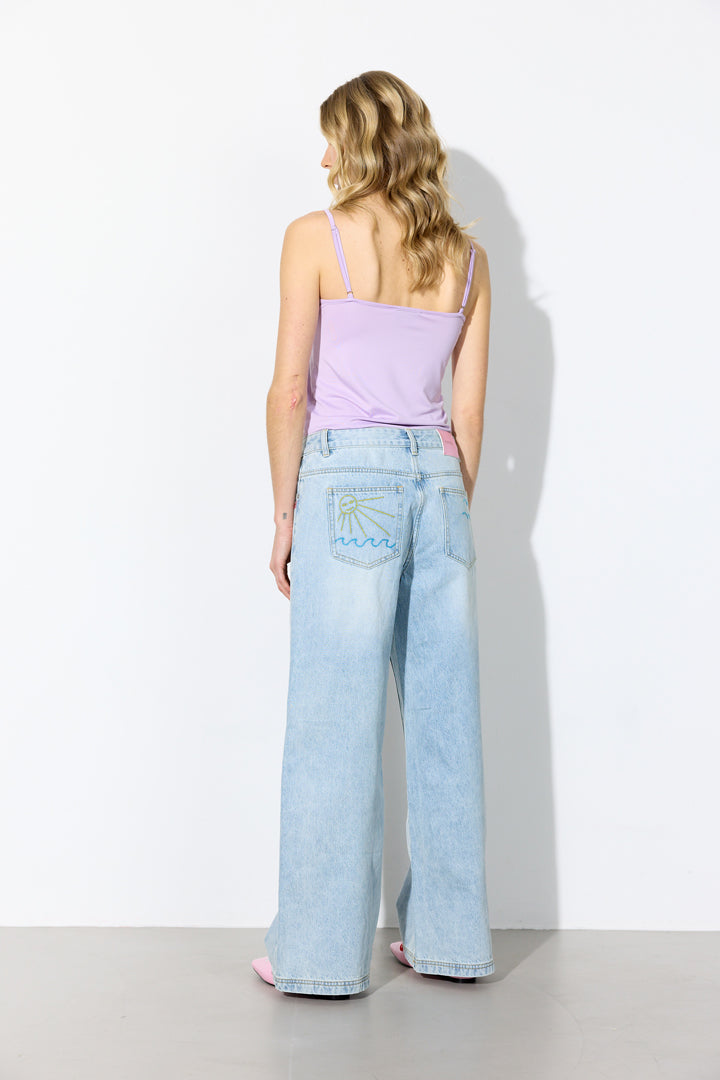 HUNKØN Tennie Jeans Bukser Light Denim