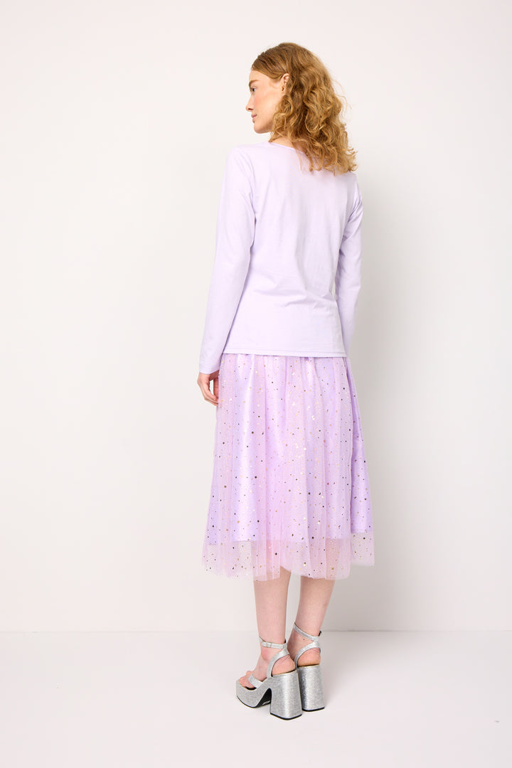 HUNKØN The Unburnt Long Sleeve Bluser Lavender