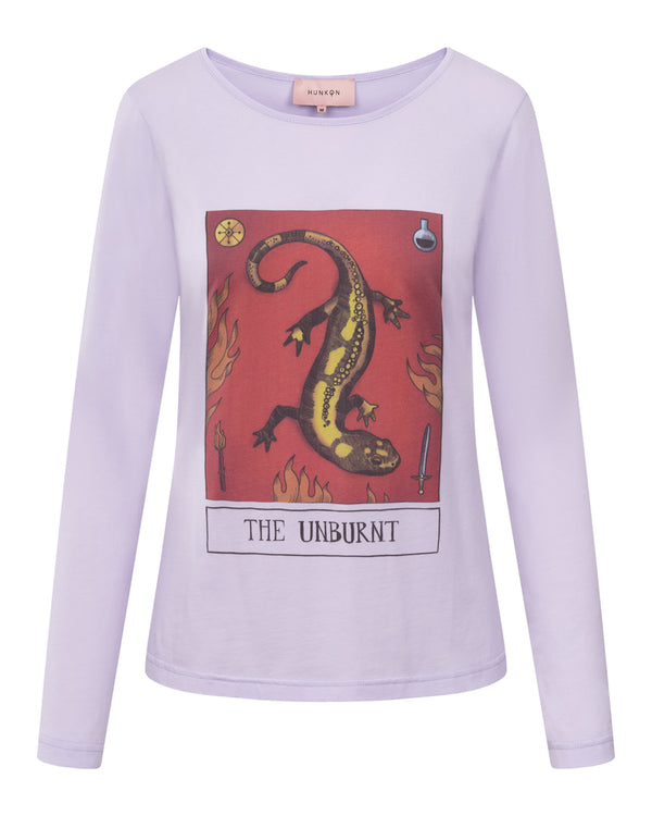 HUNKØN The Unburnt Long Sleeve Bluser Lavender