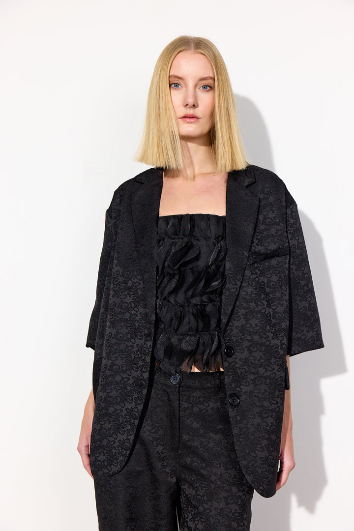 HUNKØN Thora Blazer Jakker Black