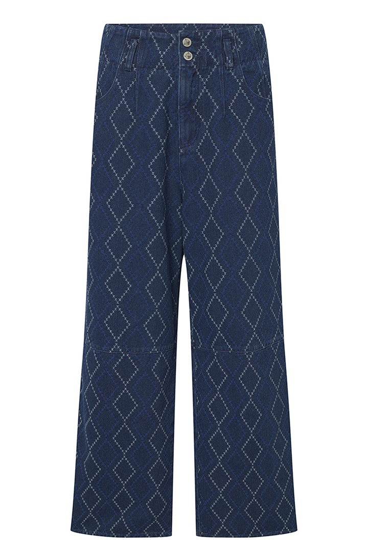 HUNKØN Trinity trousers Bukser Dark Denim