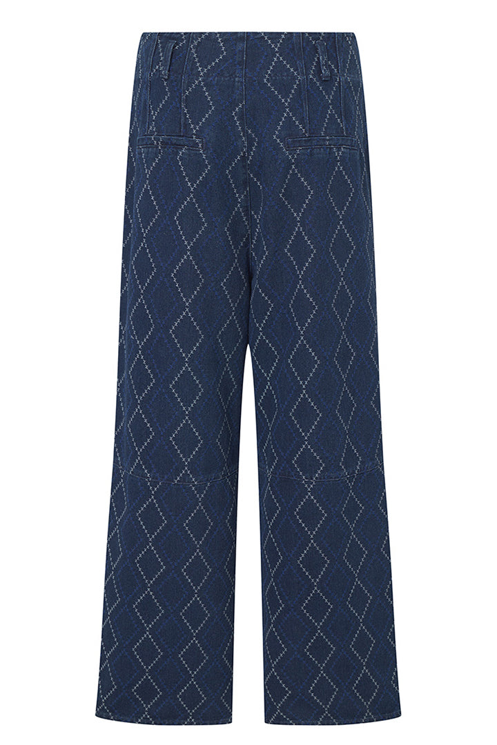 HUNKØN Trinity trousers Bukser Dark Denim