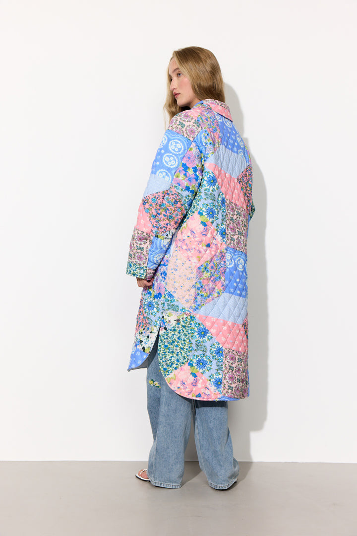 HUNKØN Una Coat Frakker Patchwork