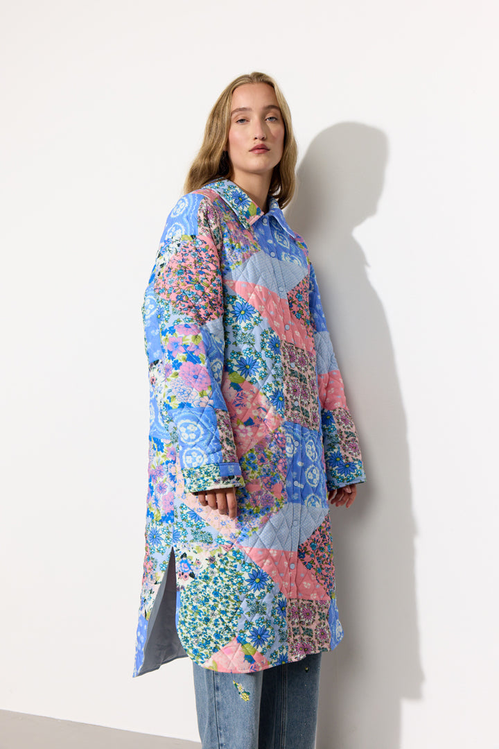 HUNKØN Una Coat Frakker Patchwork