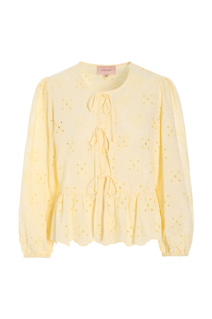 HUNKØN Vanya Shirt Skjorter Soft Yellow