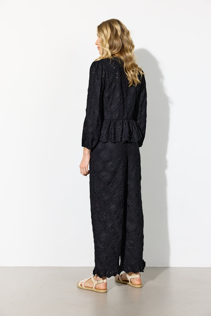 HUNKØN Vanya Trousers Bukser Black