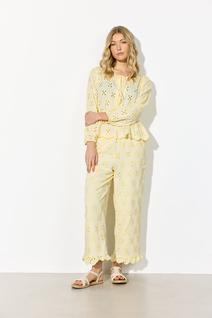 HUNKØN Vanya Trousers Bukser Soft Yellow