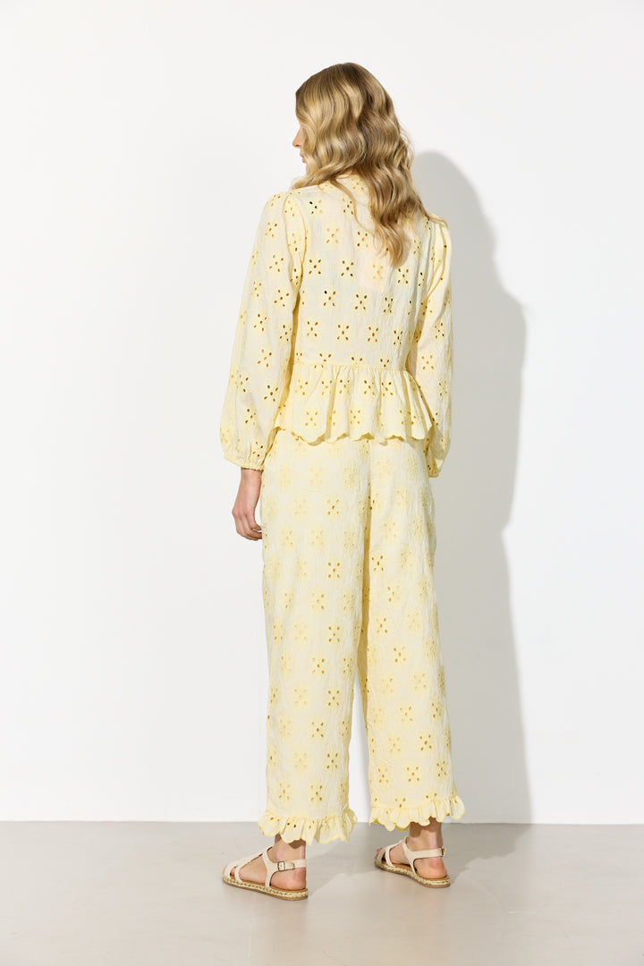 HUNKØN Vanya Trousers Bukser Soft Yellow