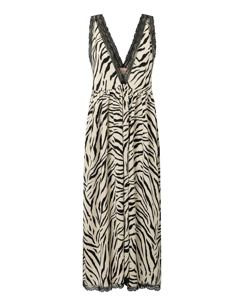 HUNKØN Vavara Dress Kjoler Zebra Striped