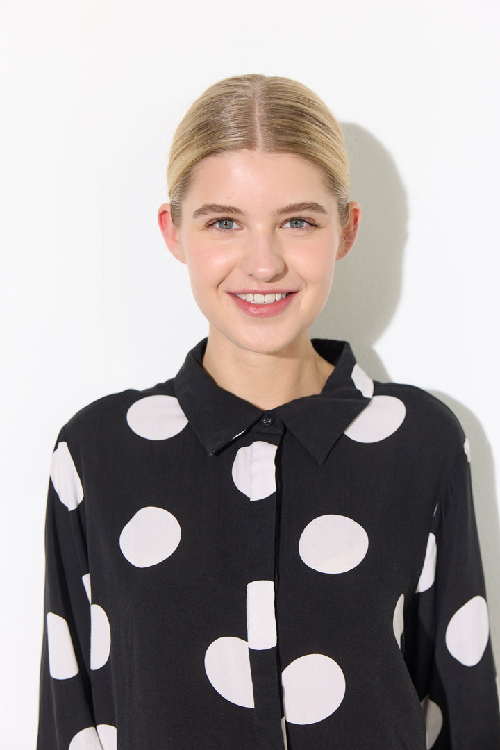 HUNKØN Vicky Shirt Skjorter Big Dots