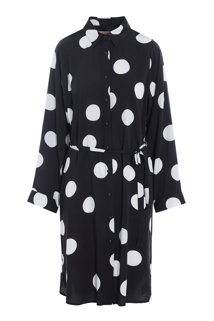 HUNKØN Vicky Shirtdress Kjoler Big Dots