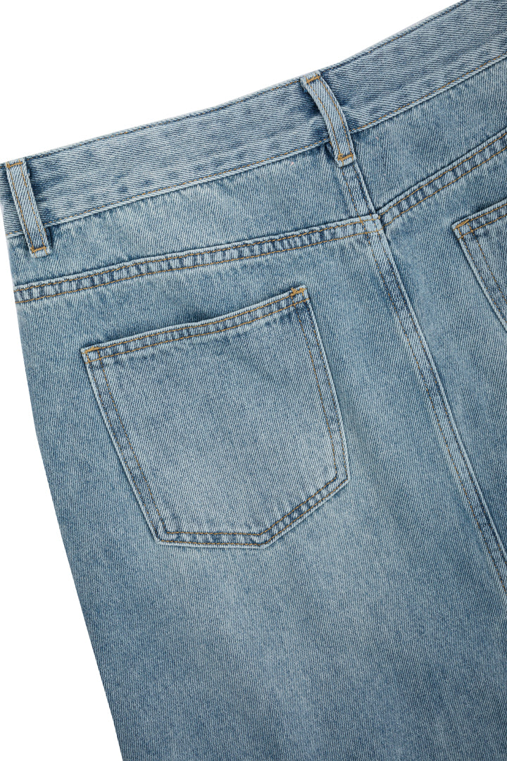 HUNKØN Vigdis Skirt Nederdele Light Denim