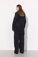 HUNKØN Vilda Trousers Bukser Black