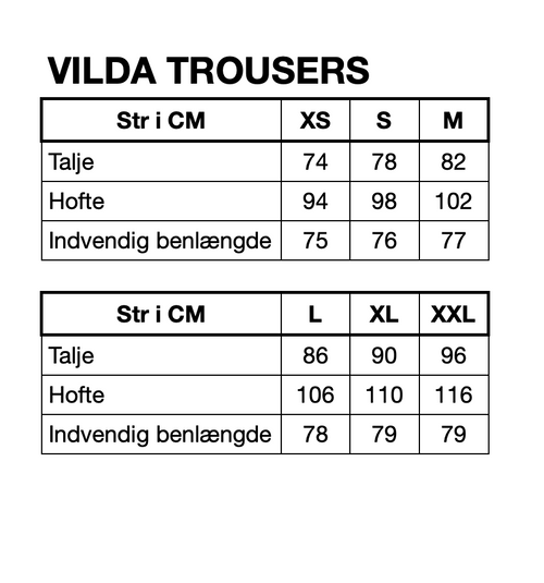 HUNKØN Vilda Trousers Bukser Blue