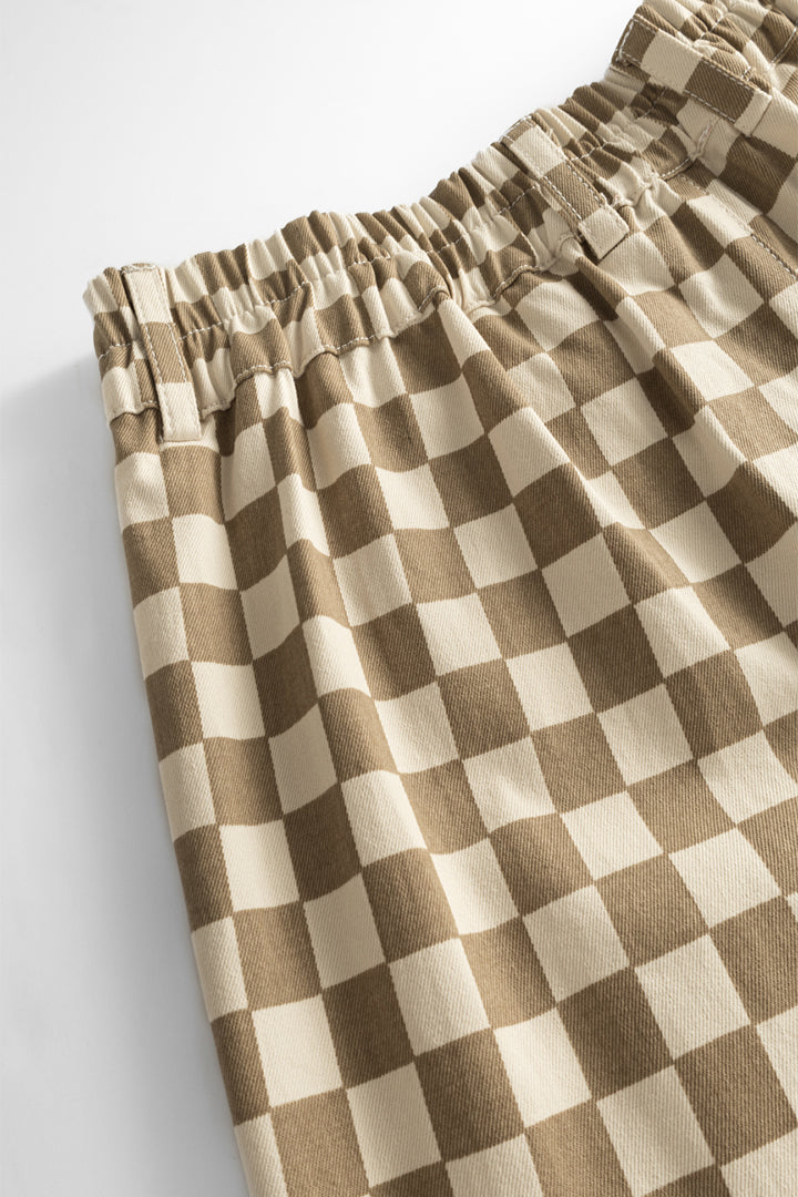 HUNKØN Viper Trousers Bukser Brown Checked