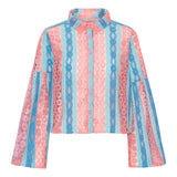 HUNKØN Yvonne Shirt Skjorter Pink and Blue