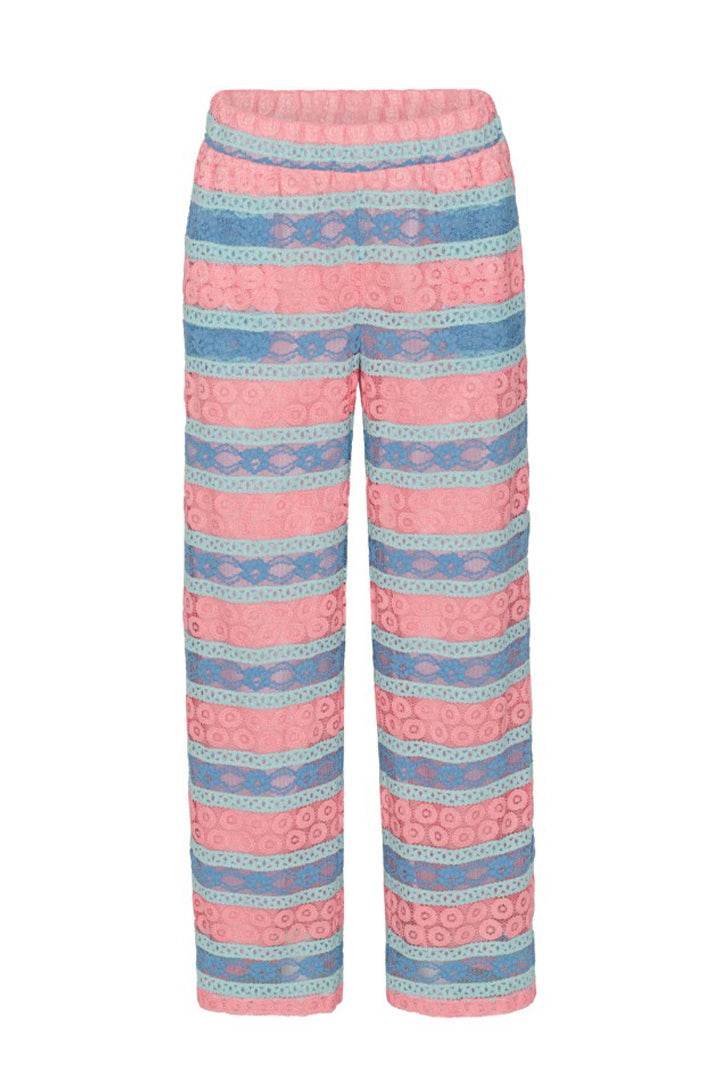 HUNKØN Yvonne Trousers Bukser Pink and Blue