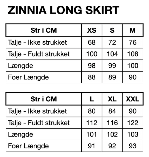 HUNKØN Zinnia Long Skirt Nederdele Hot Pink