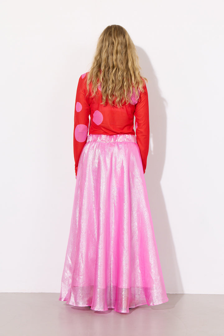 HUNKØN Zinnia Long Skirt Nederdele Hot Pink