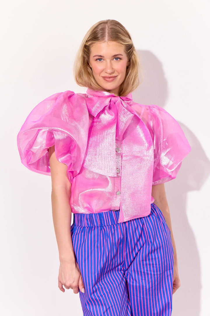 HUNKØN Zinnia Shirt Skjorter Hot Pink